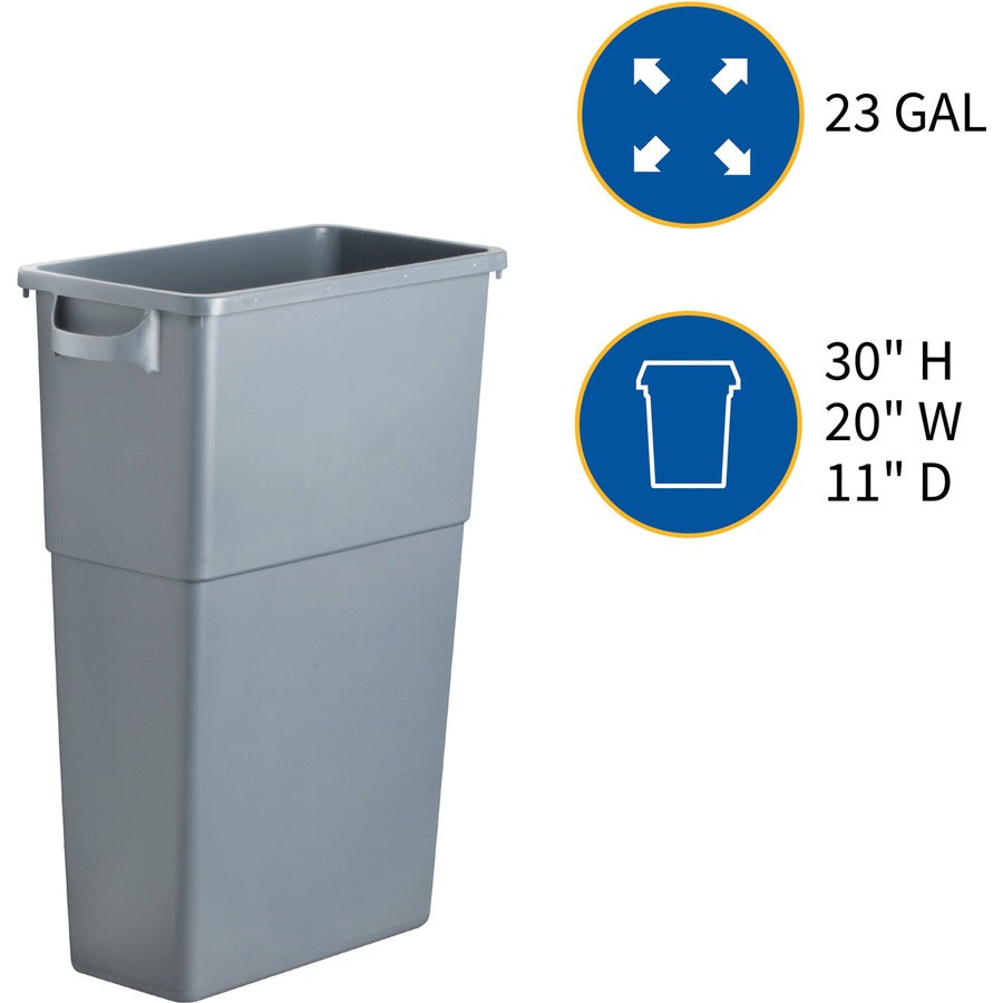 Genuine Joe Space-saving Waste Container - 60465