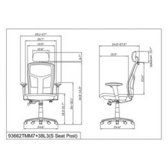 CHAIR,TASK,H-BACK,BLK