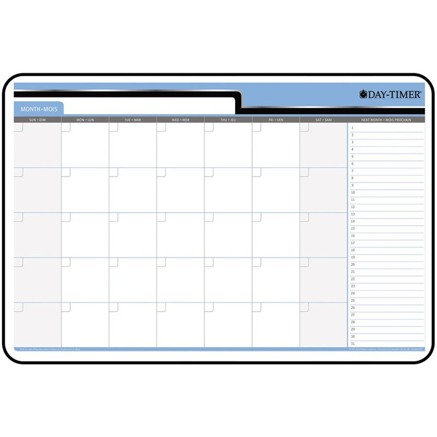 Quartet Day-Timer Undated 30 Day Wall Planner Board