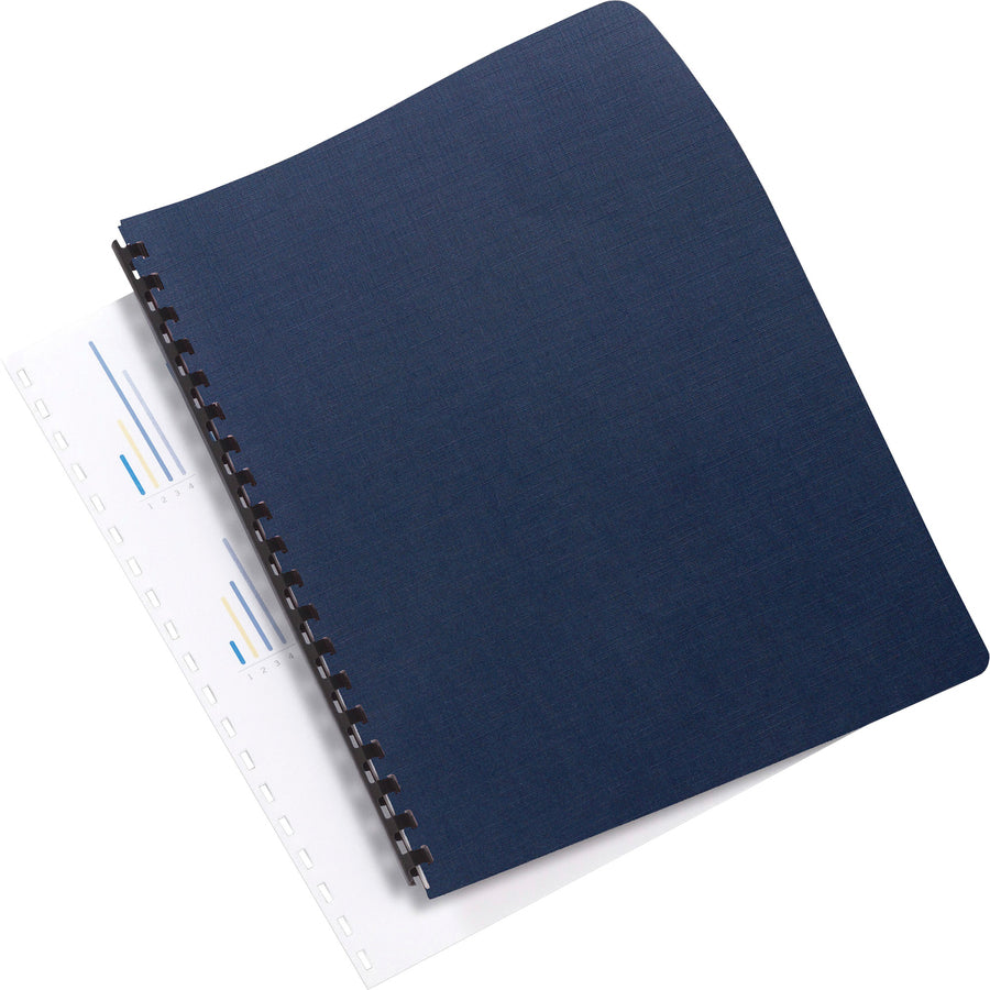 BIND CVR LINEN WEAVE*NAVY*50pk