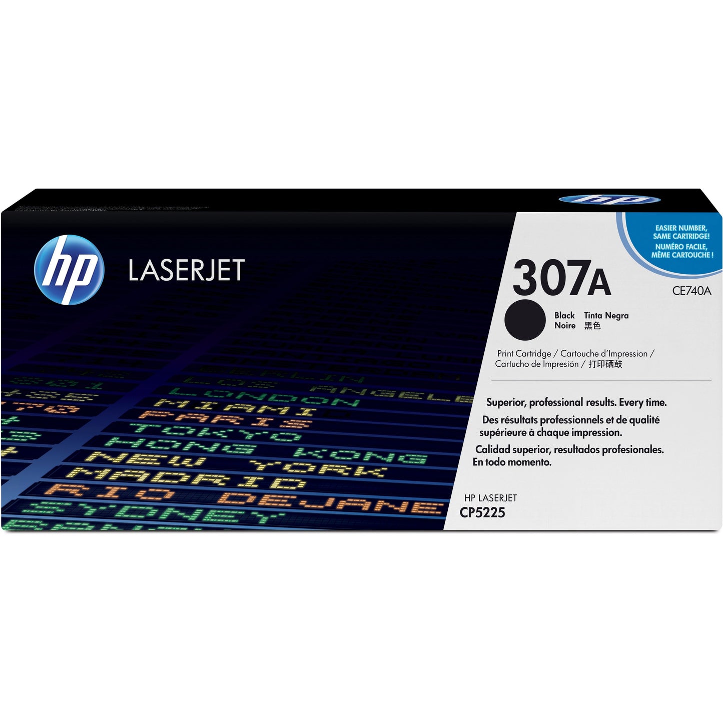 HP 307A (CE740A) Original Toner Cartridge - Single Pack - Black