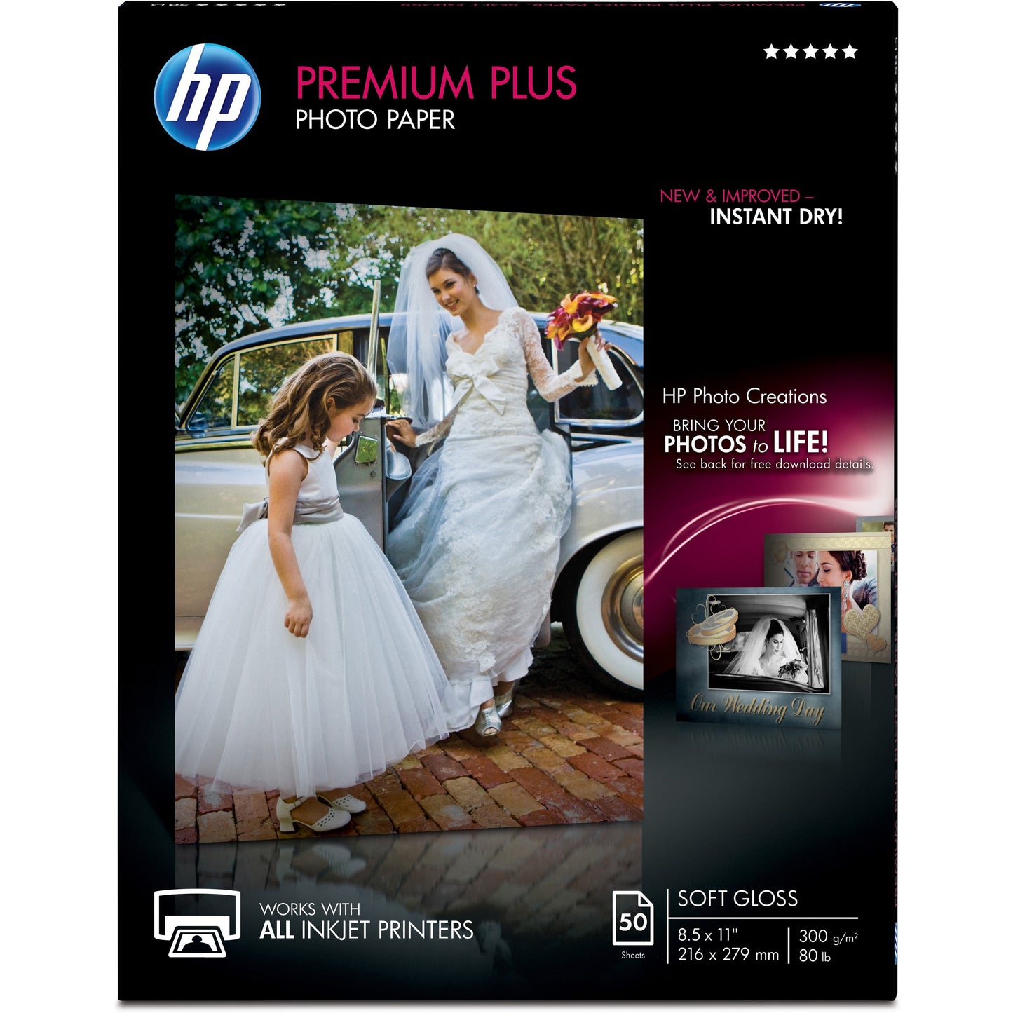 HP Premier Plus Inkjet Photo Paper - White