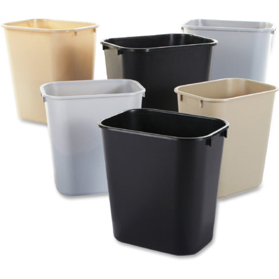 WASTEBASKET SML RECT 13QT*BEIG