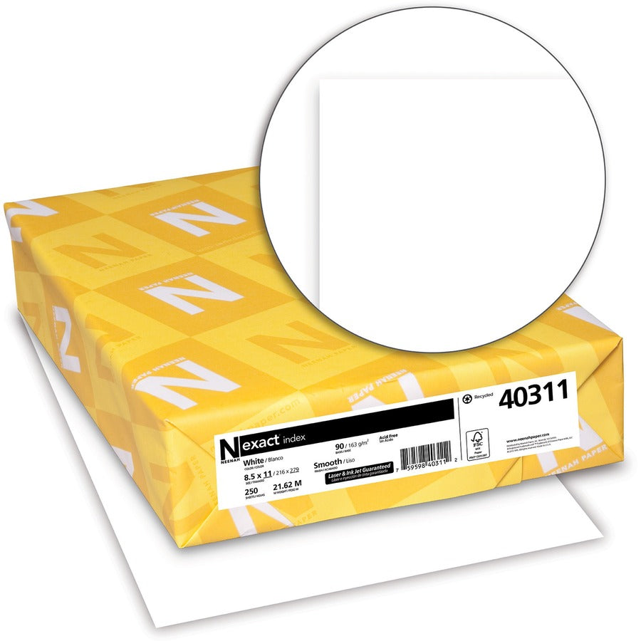 EXACT INDEX WHITE #90 *250/PK
