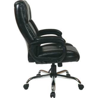 CHAIR OFFICESTAR EXEC LTHR BLK