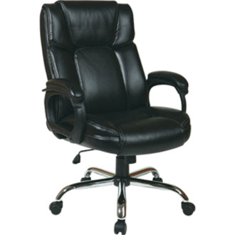 CHAIR OFFICESTAR EXEC LTHR BLK
