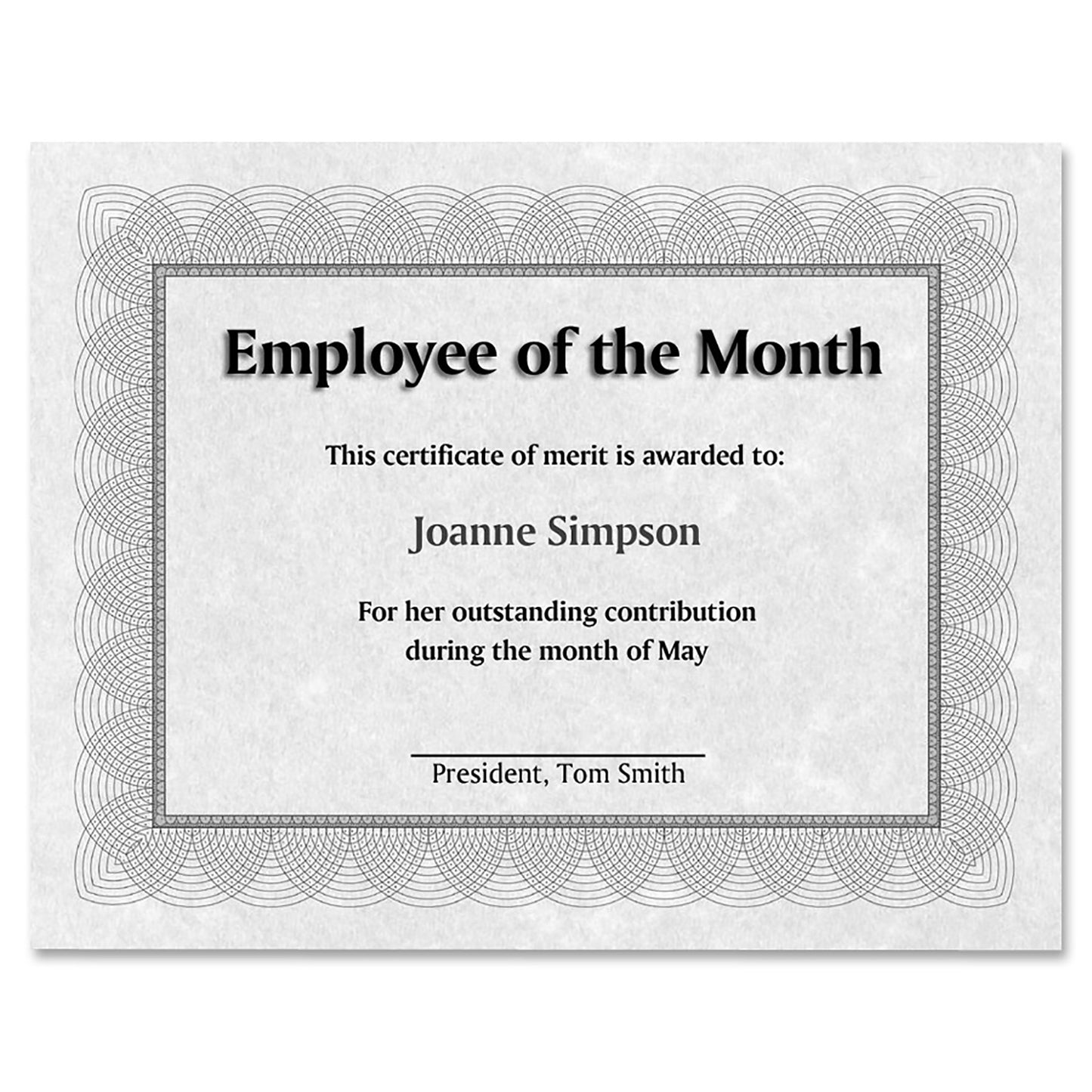 St. James® Regent Style Certificate
