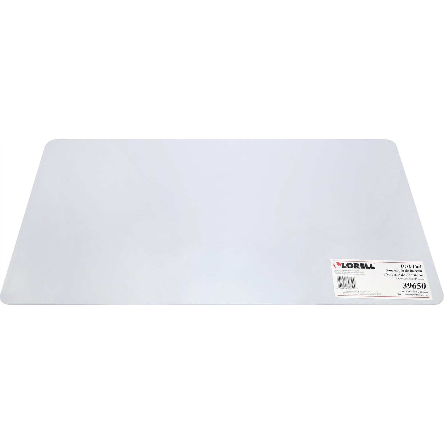 Lorell Rectangular Crystal-clear Desk Pads