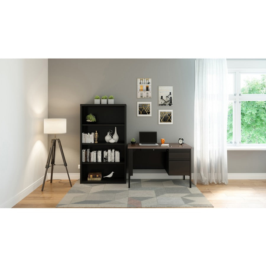 BOOKCASE,4SHLF,60",BLK LORELL