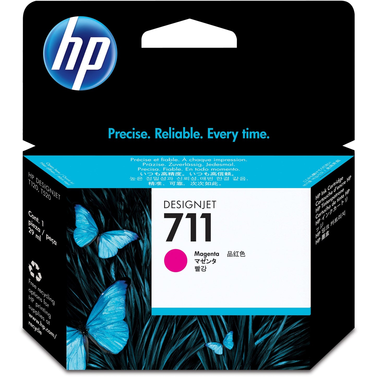 HP 711 (CZ131A) Original Ink Cartridge - Single Pack - Magenta