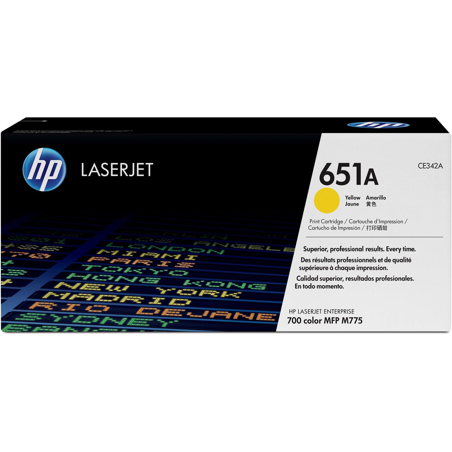 HP 651A (CE342A) Original Toner Cartridge - Single Pack - Yellow