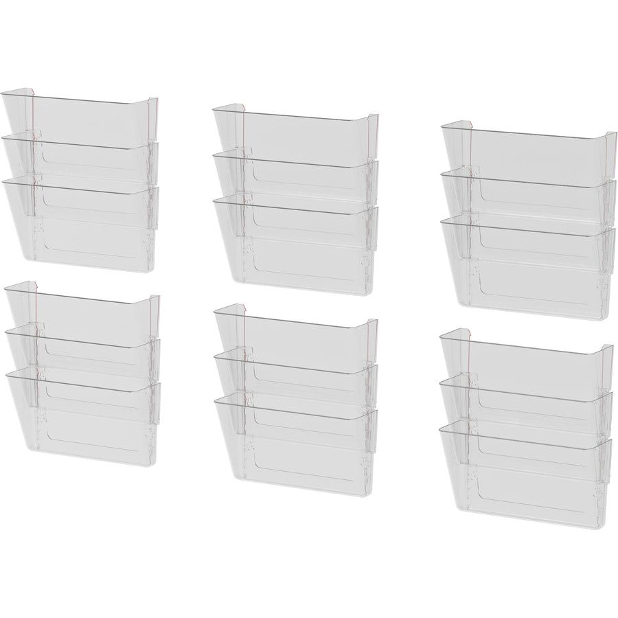 WALL PCKT UNBRK LTR CLEAR*3/PK