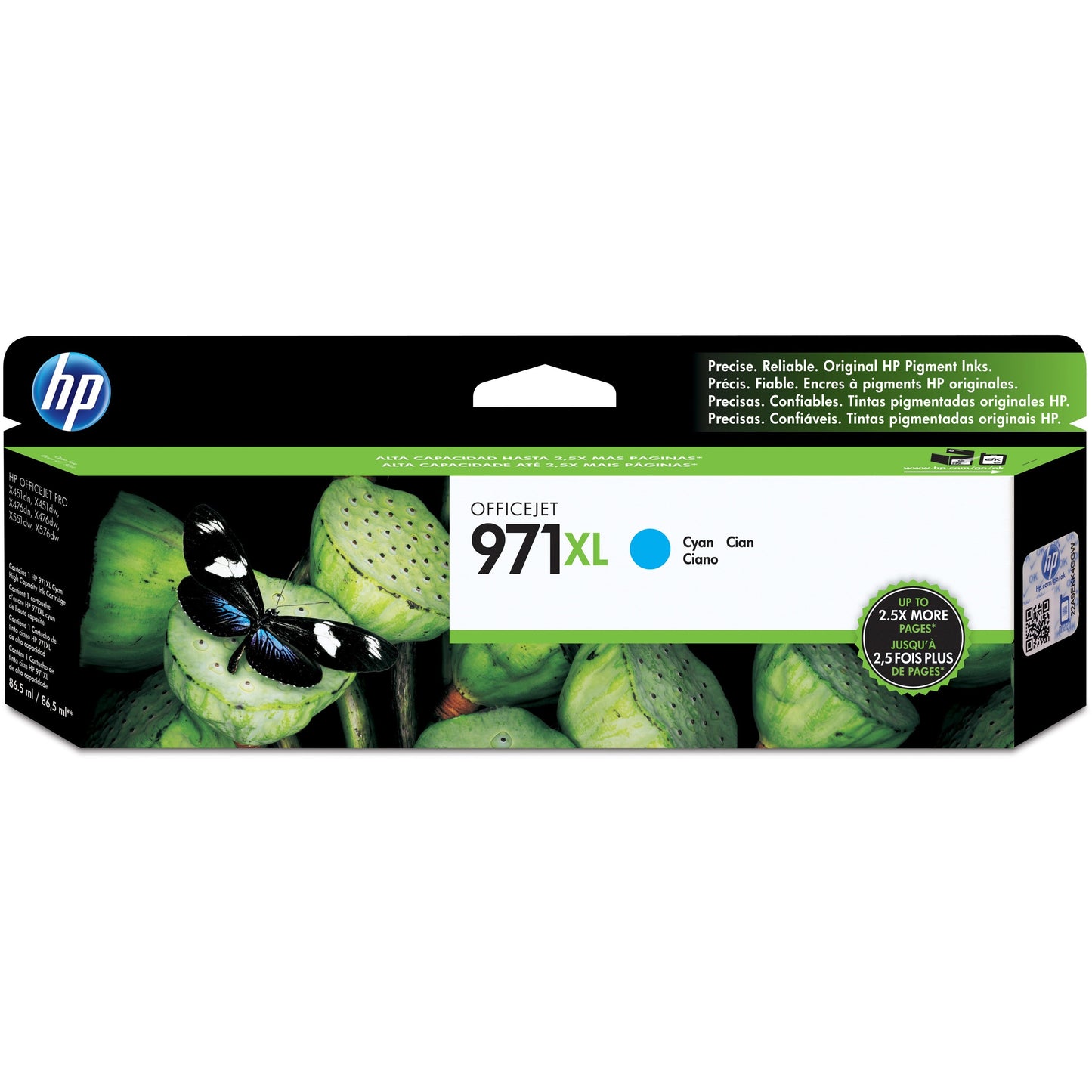 HP 971XL (CN626AM) Original Ink Cartridge - Single Pack - Cyan