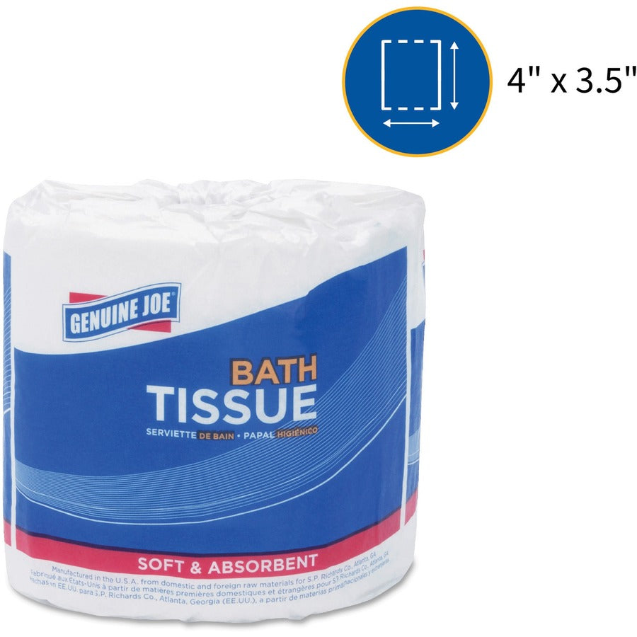 Genuine Joe 2-ply Standard Bath Tissue Rolls - 2550096