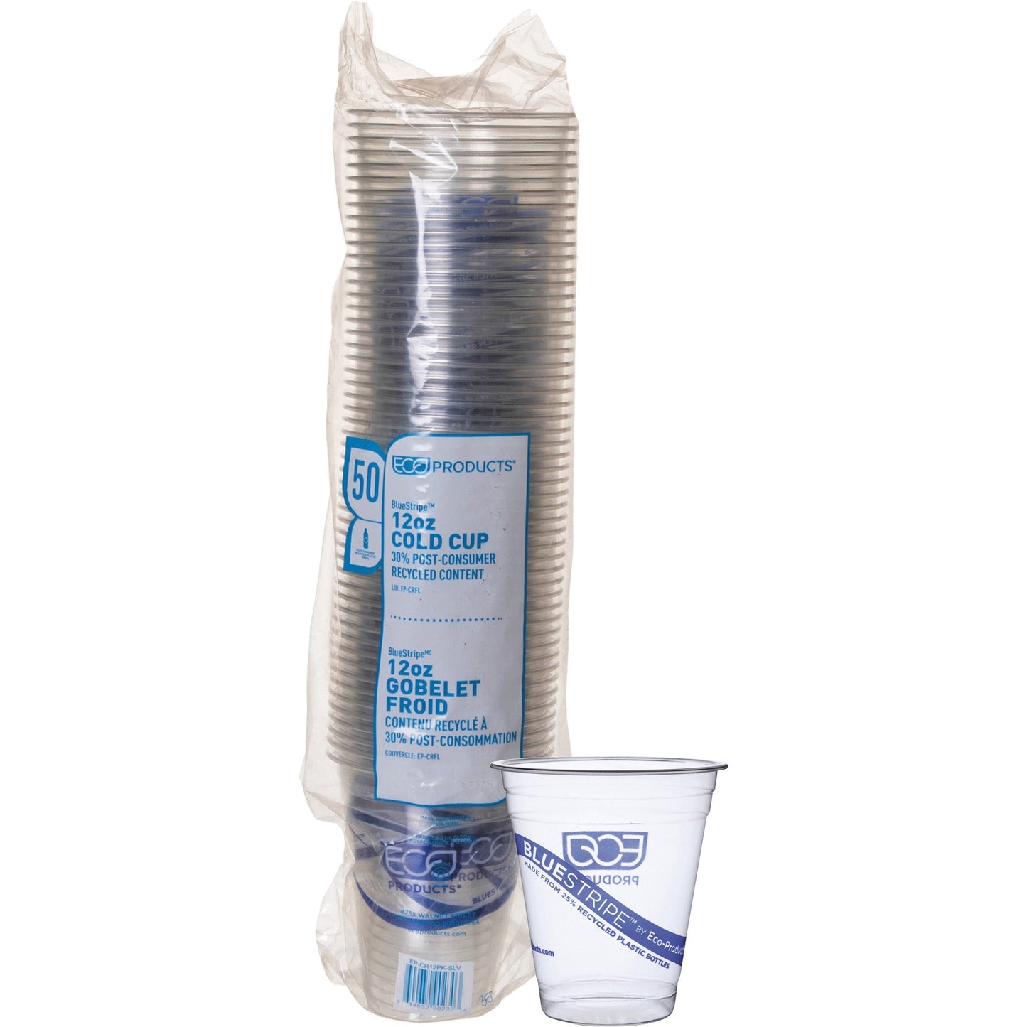 Eco-Products BlueStripe Cold Cups