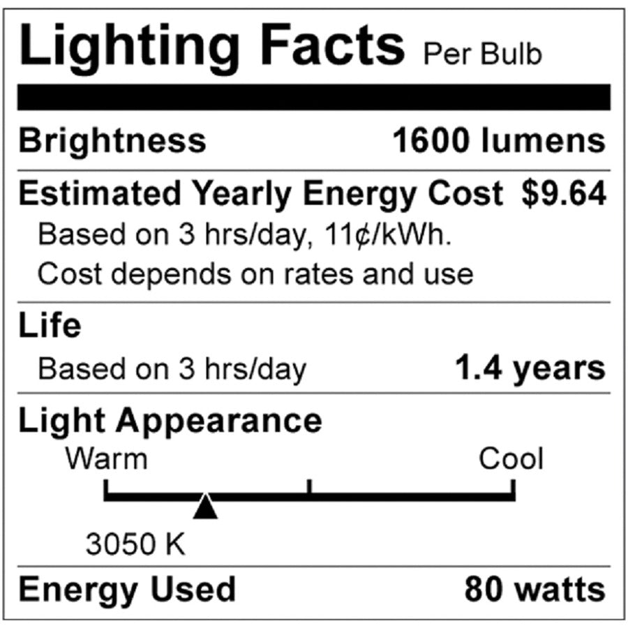 BULB HALOGEN FLOOD PAR38, 80W