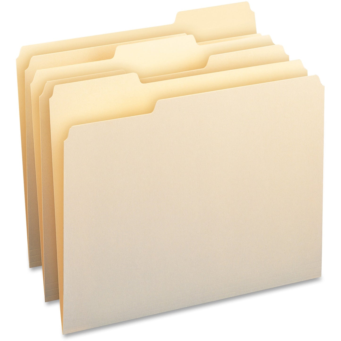 Business Source 1/3 Tab Cut Letter Recycled Top Tab File Folder