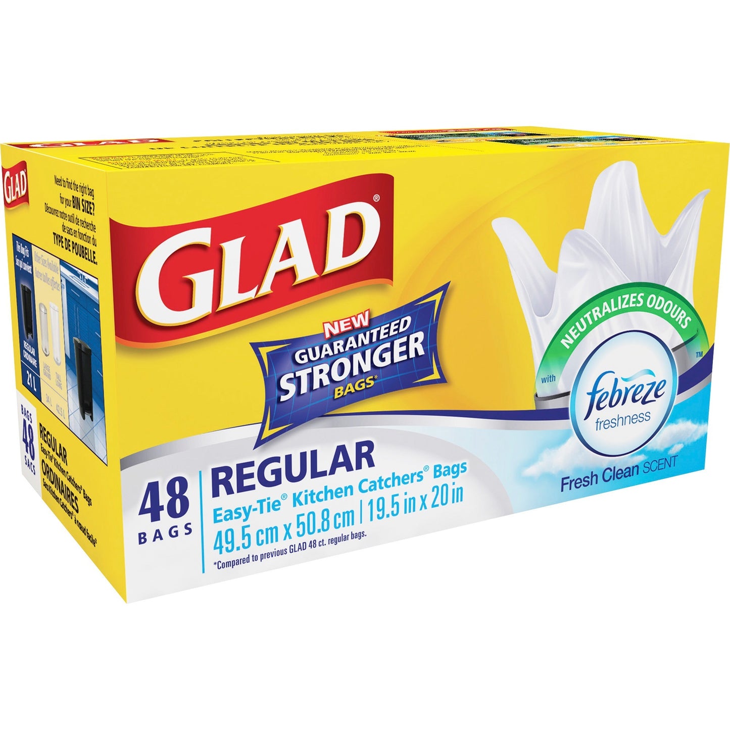 Glad Easy-Tie White Kitchen Catchers Bags