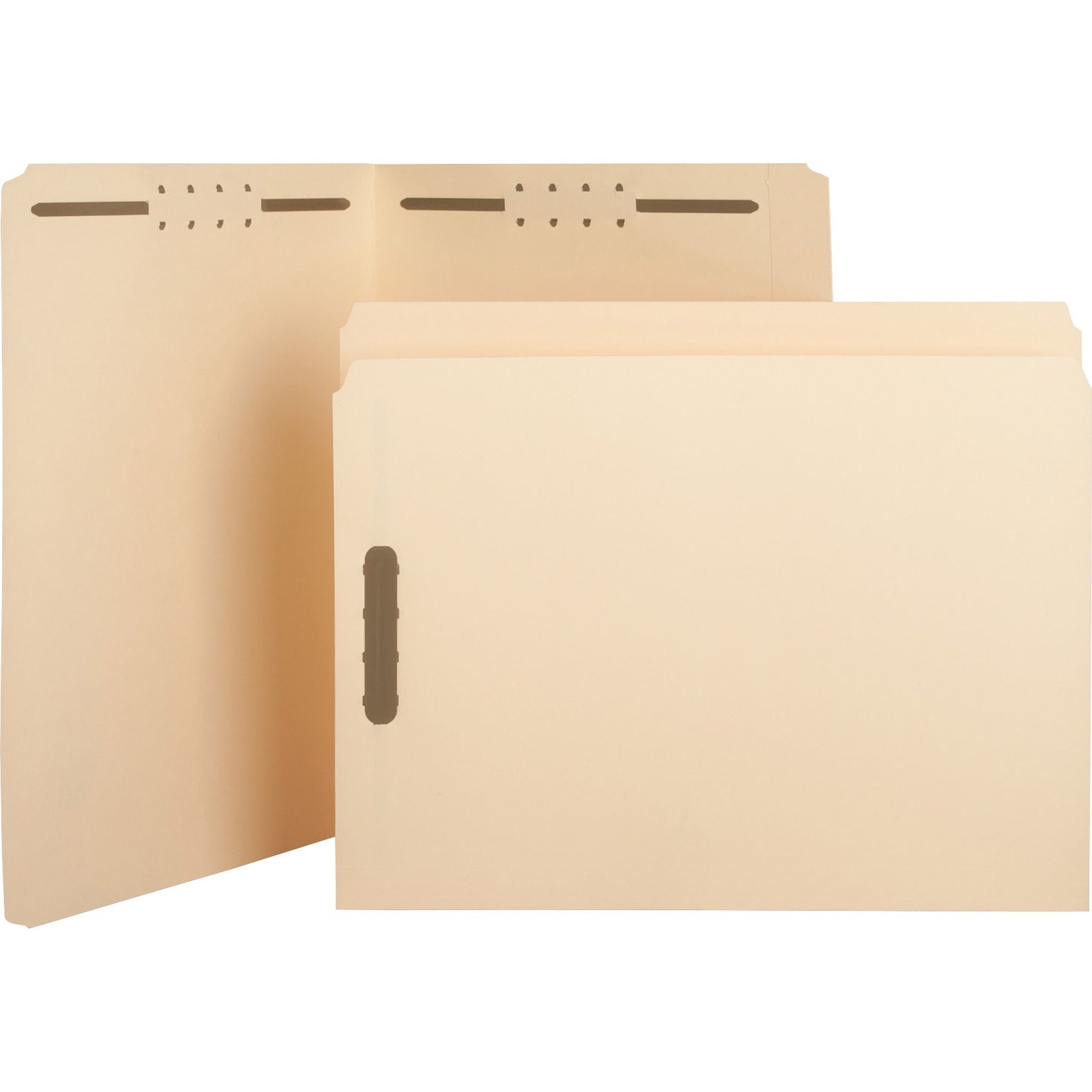Business Source Straight Tab Cut Letter Recycled Fastener Folder