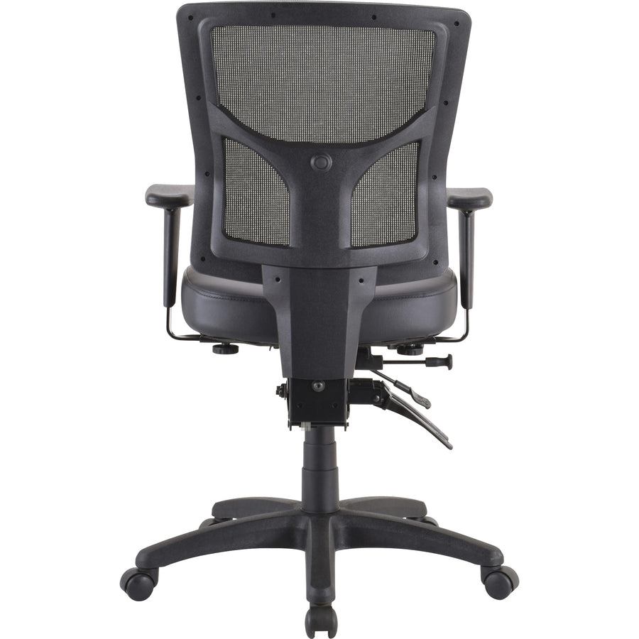 SEAT, PADDED, BLACK LEATHER