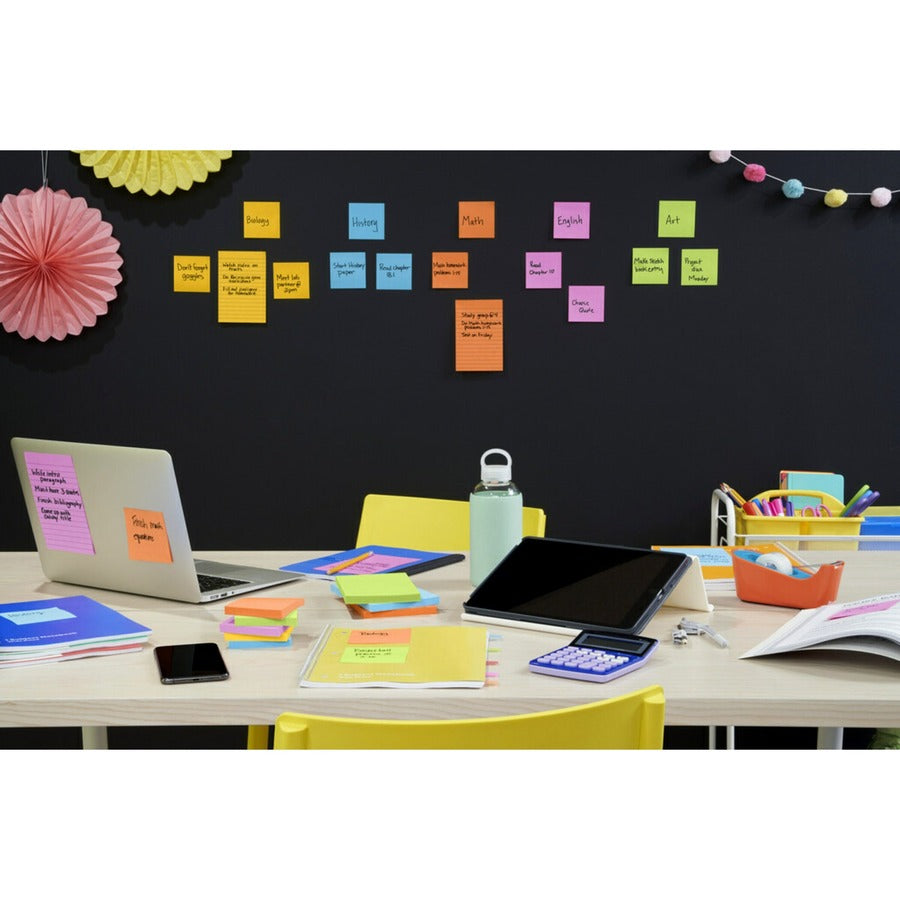 Post-it® Super Sticky Notes - Energy Boost Color Collection - 46339SSAU