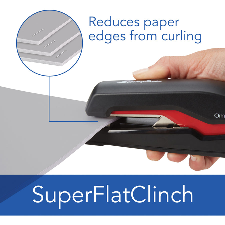 STAPLER,BLK/RED,30SH,OMNIPRESS