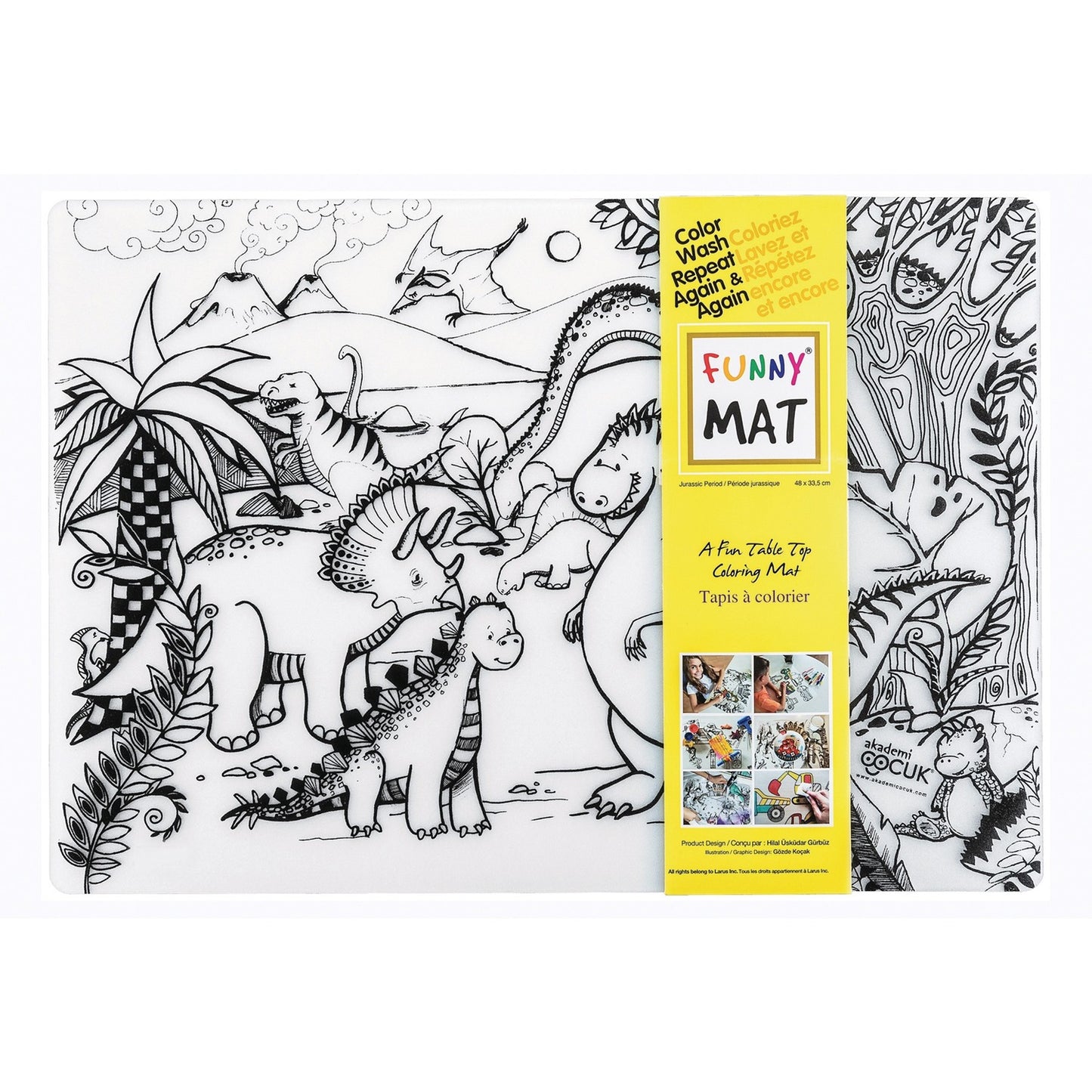 Funny Mat Reusable Tabletop Coloring Mat