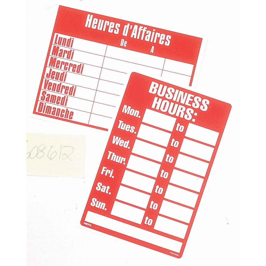 Headline Business Hours Sign