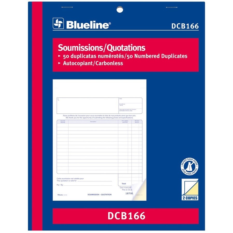 Blueline Quotation Book