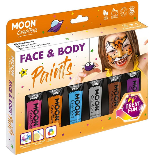Moon Creations Face & Body Paint Adventure Colours Boxset