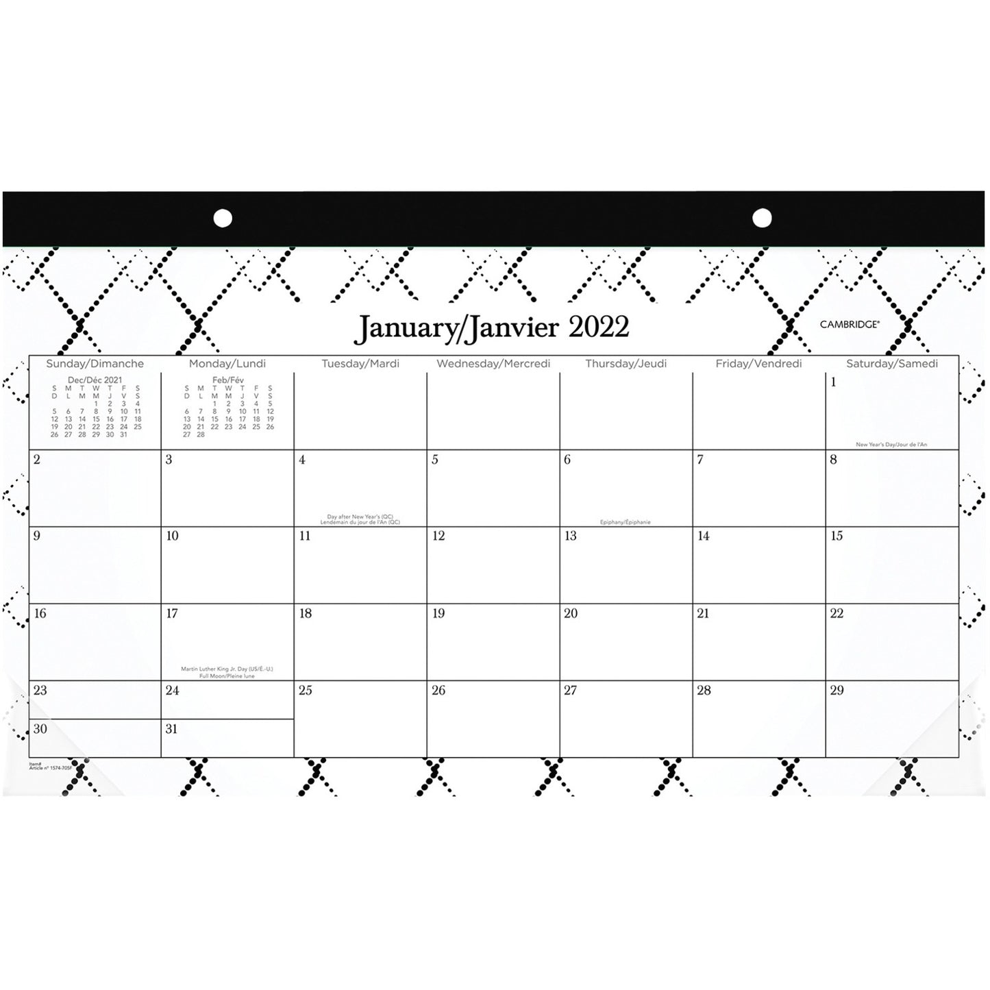 Cambridge®Makenzie Desk Pad Calendar