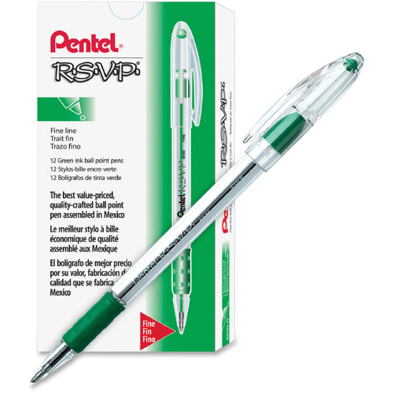 Pentel R.S.V.P. Ballpoint Stick Pens - BK90-D