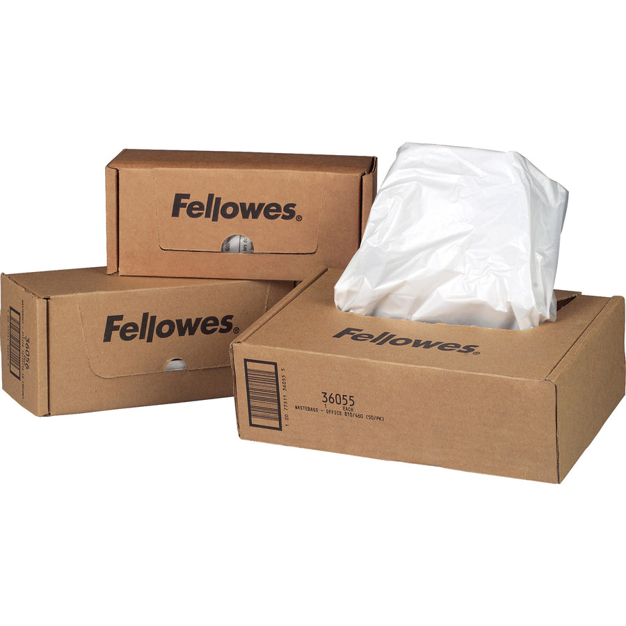 Fellowes 125/225/2250 Series Shredder Waste Bags - 36054