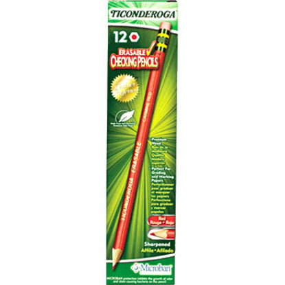 Ticonderoga Eraser Tip Checking Pencils - 14259