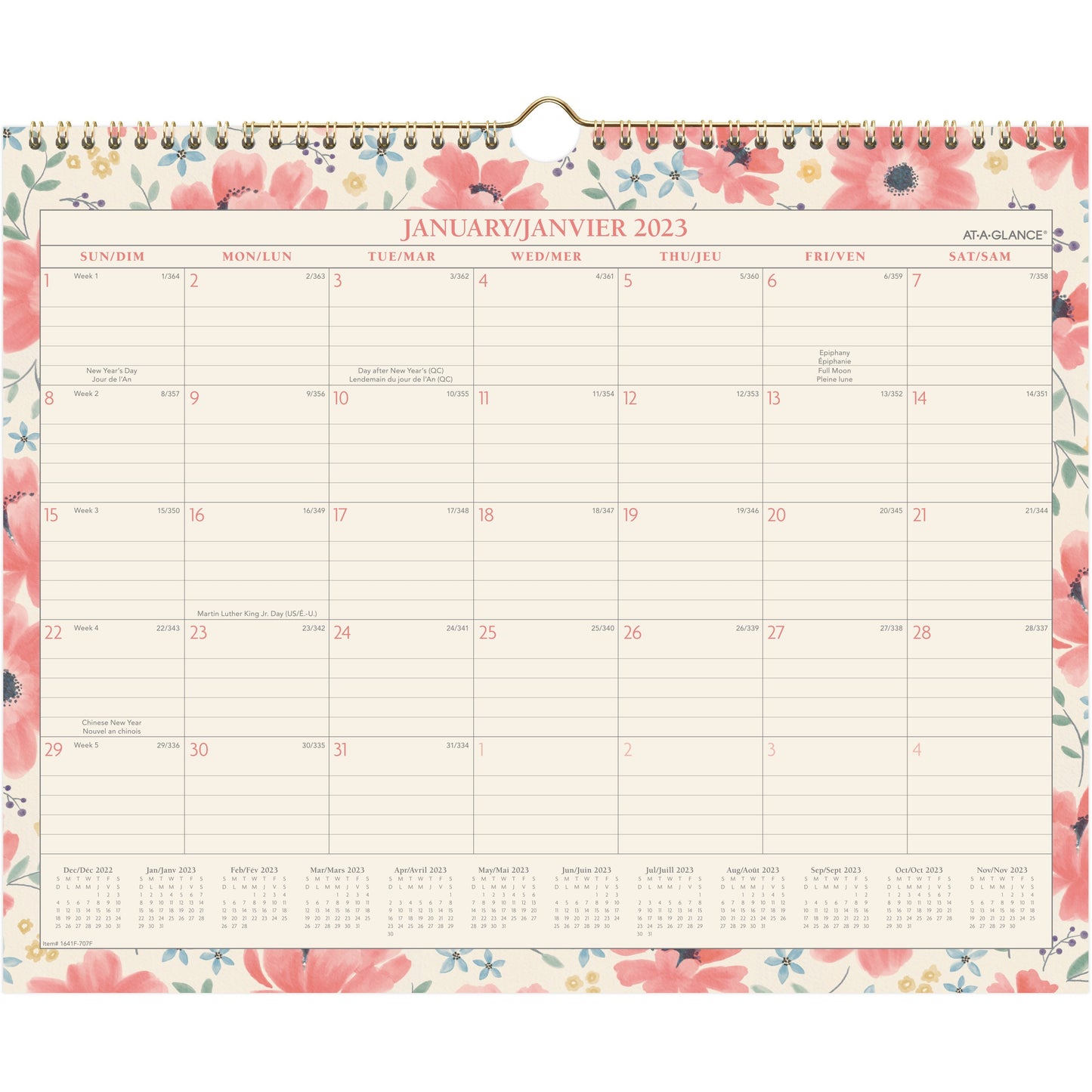 At-A-Glance Floral Calendar
