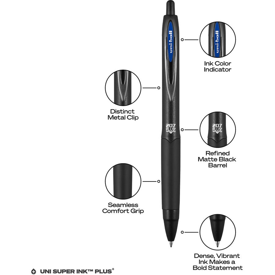 PEN GEL RETRACT.0.7mm*BLUE