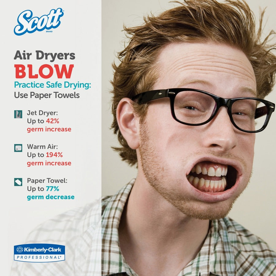 TOWEL SCOTT 8"x400' WHITE ROLL