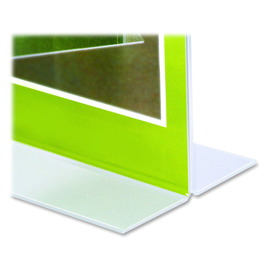 NuDell T-shape Acrylic Frame Standing Sign Holder - 38020
