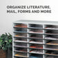 Fellowes 12-Compartment Sorter Literature Organizer - 25004