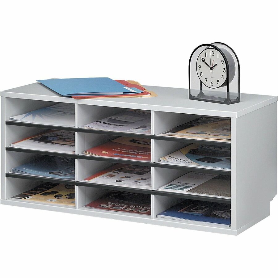 Fellowes 12-Compartment Sorter Literature Organizer - 25004