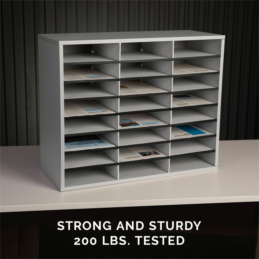 Fellowes 24-Compartment Sorter Literature Organizer - 25041