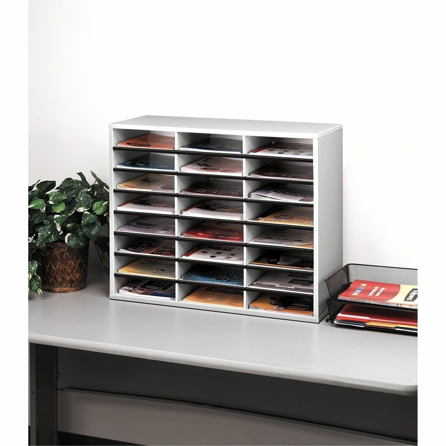 Fellowes 24-Compartment Sorter Literature Organizer - 25041