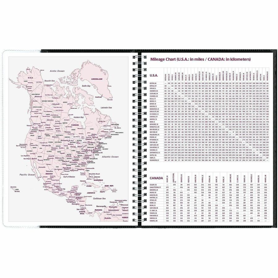 Brownline 2026 Pre-Vu 12-Month Weekly Planner - January to December - 11" x 8-1/2" - Black - English - CB925BLK