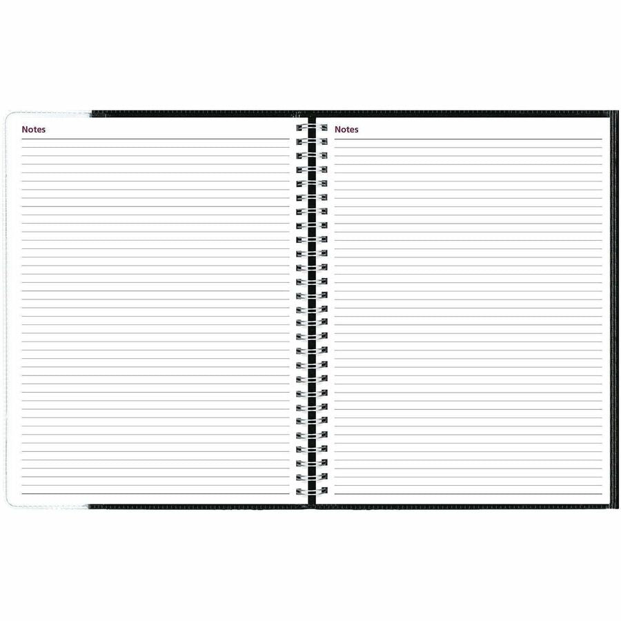 Brownline 2026 Pre-Vu 12-Month Weekly Planner - January to December - 11" x 8-1/2" - Black - English - CB925BLK