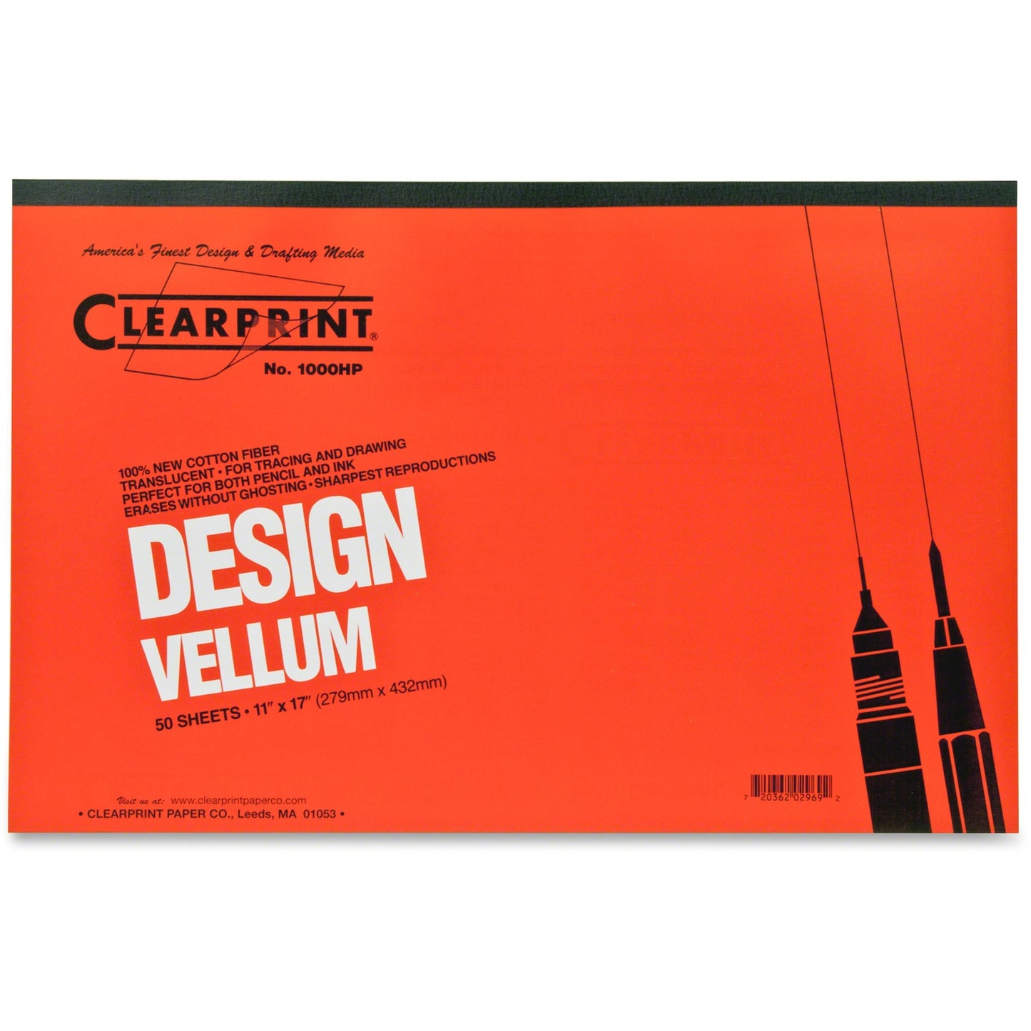 Clearprint Design Vellum Pad - Tabloid