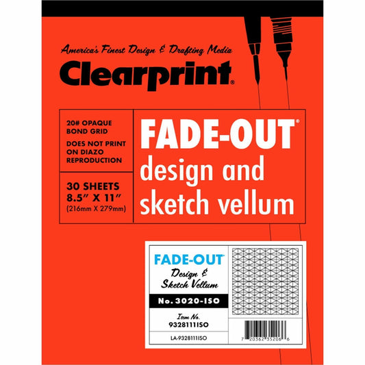 Clearprint Isometric Grid Paper Pad - Letter
