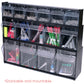 Deflecto Tilt Bin Interlocking Multi-Bin Storage Organizer - 20404OP