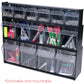 Deflecto Tilt Bin Interlocking Multi-Bin Storage Organizer - 20404OP