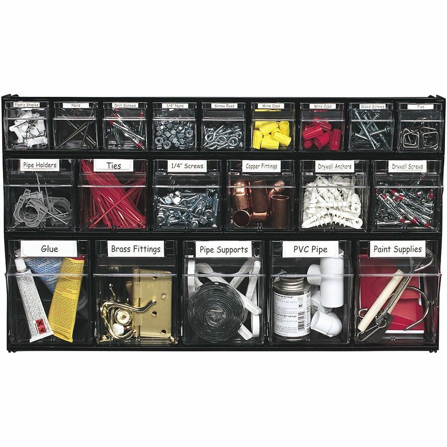 Deflecto Tilt Bin Interlocking Multi-Bin Storage Organizer - 20504OP