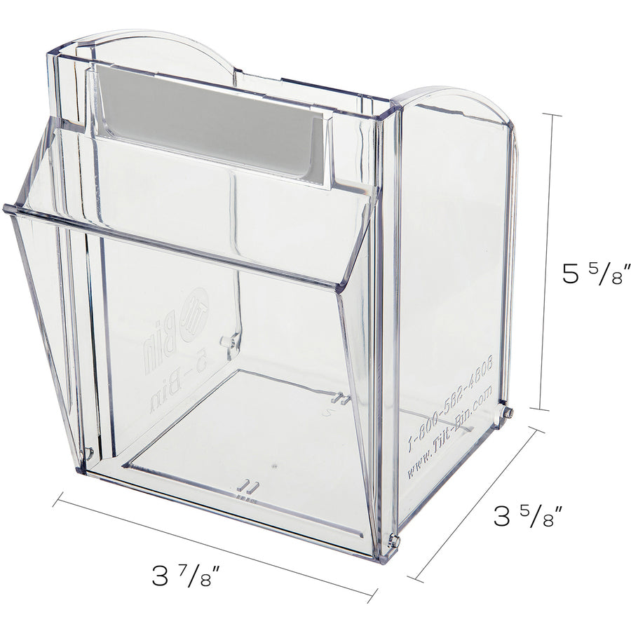 Deflecto Tilt Bin Interlocking Multi-Bin Storage Organizer - 20504OP